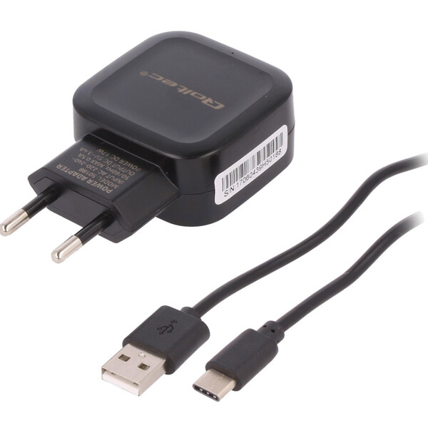 Pierro Astro Fuente energética de 5 V y 3 A con cable USB tipo C