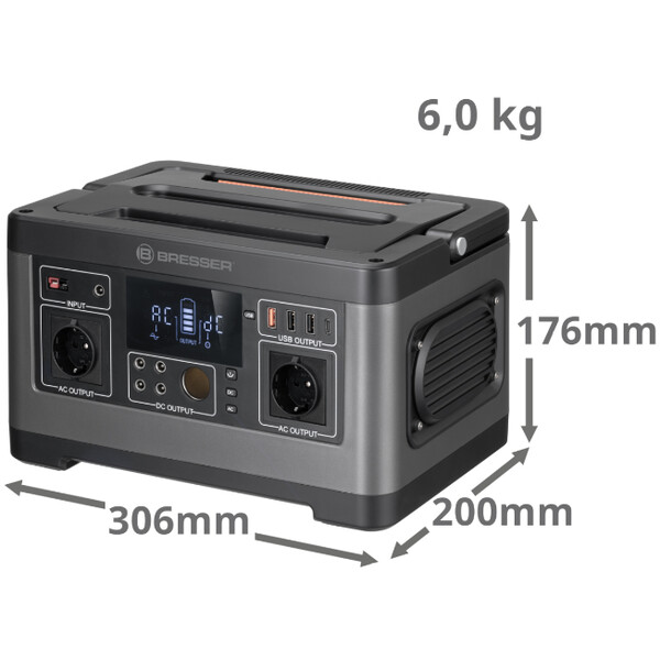 Bresser Central Eléctrica Mobile de 500 vatios