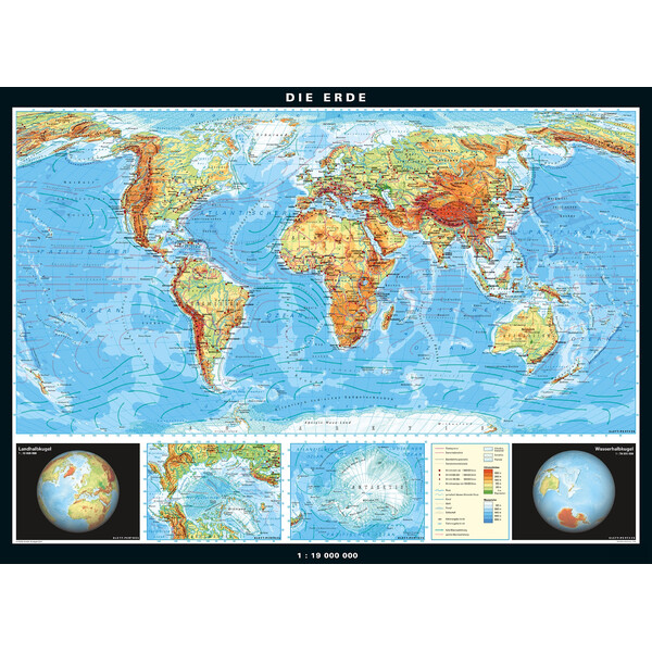 PONS Mapamundi Die Erde physisch und politisch (196 x 143 cm)
