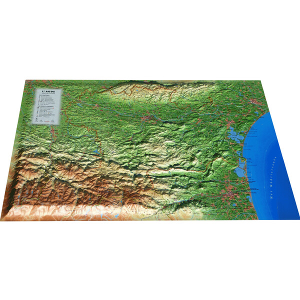 3Dmap Mapa regional L'Aude (61 x 41 cm)