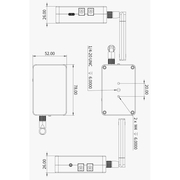 ZWO Ordenador astrofotográfico ASIAIR MINI