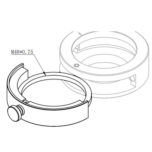 ZWO Alojamiento de filtro para cajón de filtro 2"