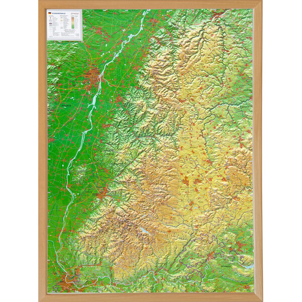 Georelief Mapa regional La Selva Negra