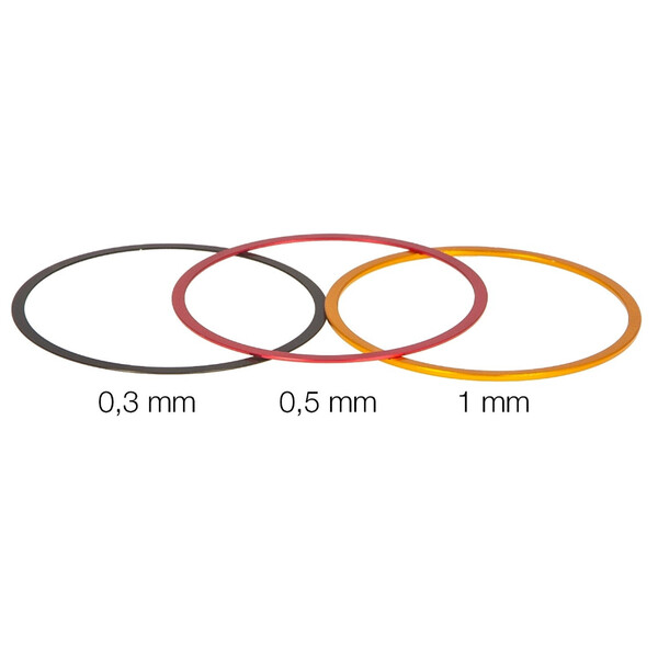 Baader Anillos de ajuste fino T2 0,3 / 0,5 / 1 mm