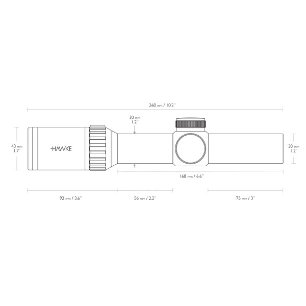 HAWKE Zielfernrohr VANTAGE 30 WA FD IR 3-12x56