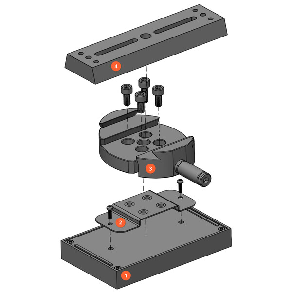 Ikarus Technologies Pinzas Vixen/Losmandy para StellarMate X & Pro