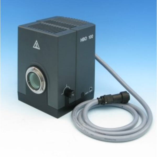 ZEISS Luminaria HBO 100, autorregulable con portalámparas y colector