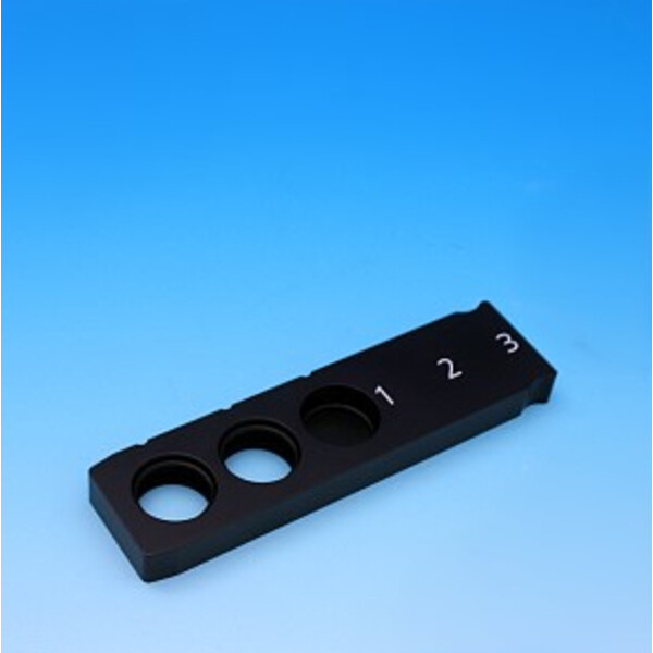 ZEISS Corredera de filtro A 14x40 mm, triple para diámetro de filtro 25 mm