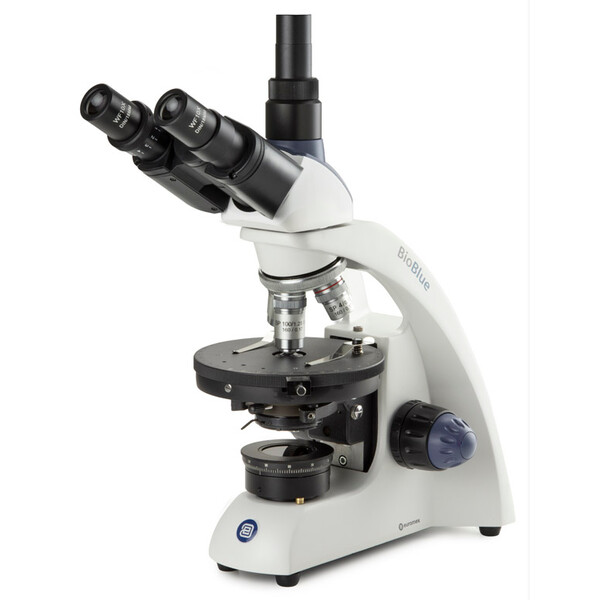 Euromex Microscopio BioBlue, BB.4253-P-HLED, trino, polarización, DIN, 40x-1000x, 10x/18, LED, 1W