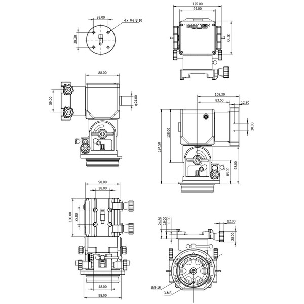 ZWO Montura ecuatorial AM3 Harmonic