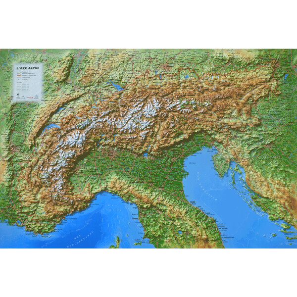3Dmap Mapa regional Massif de L'Arc Alpin