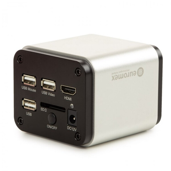 Euromex Cámara VC.3039-HDS, color, 1/2,8", 1,45 µm, 60/30 fps, 8 MP, HDMI/USB, pantalla HD de 13 pulgadas