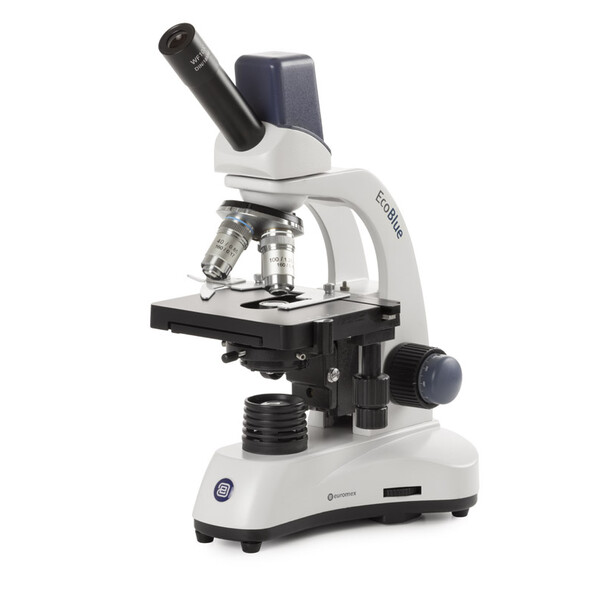 Euromex Microscopio EC.1155, mono, digital, 40x-1000x, DL, LED, 10x/18 mm, X-Y-Kreuztisch, 5 MP