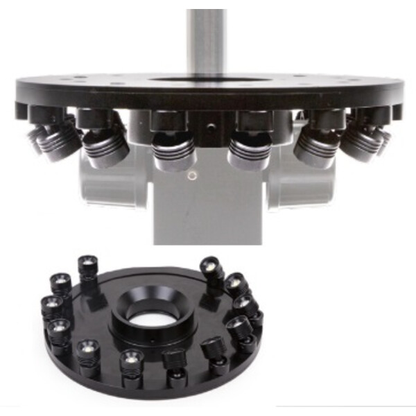 Euromex Iluminador anular MZ.4735, 12x 1W LED, ángulo ajustable