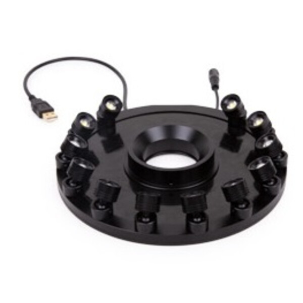 Euromex Iluminador anular MZ.4735, 12x 1W LED, ángulo ajustable