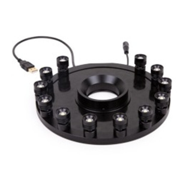 Euromex Iluminador anular MZ.4735, 12x 1W LED, ángulo ajustable