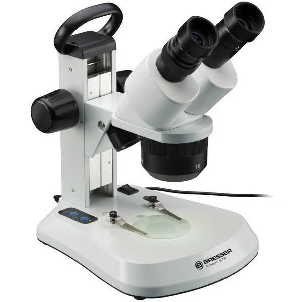 Bresser Microscopio estereo Analyth STR 10x-40x bino; Greenough; 50 mm; 10x/20; 10-40x; LED, cámara, 2 MP