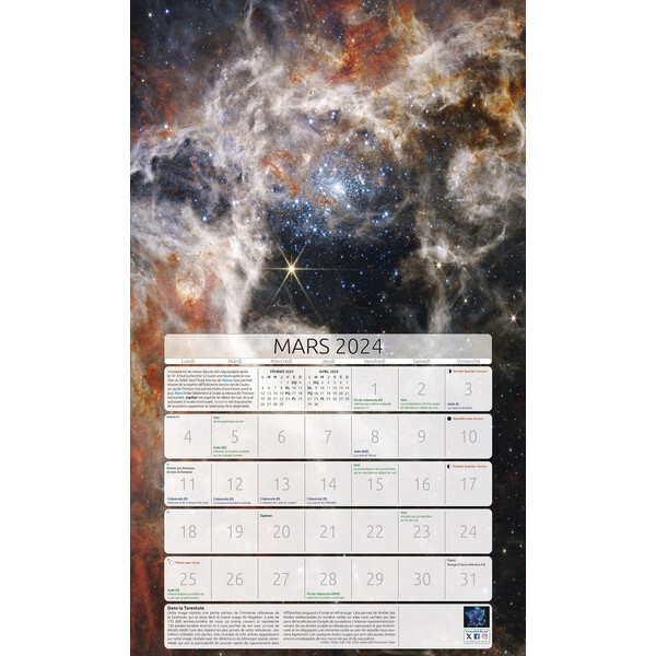 Amds édition  Calendarios Astronomique 2024
