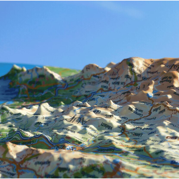 3Dmap Mapa regional Occitanie - Sud Ouest