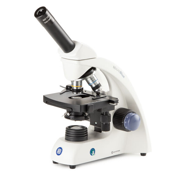 Euromex Microscopio MB.1651, mono, DIN 160, acro, 40x-600x, 10x/18, Dl, batería, LED, 1 W