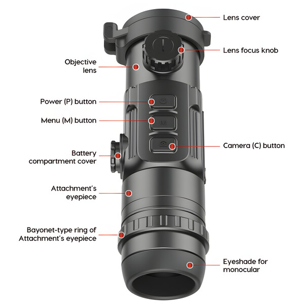 InfiRay Cámara térmica Clip CH50w Set