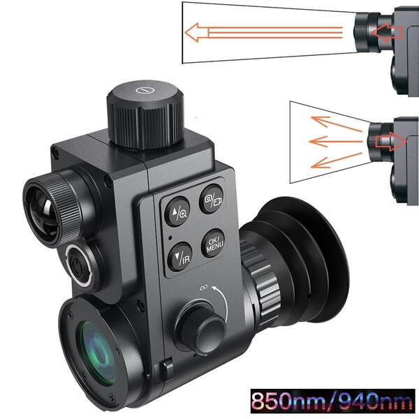 Sytong Dispositivo de visión nocturna HT-88-16mm/850nm/48mm Eyepiece German Edition