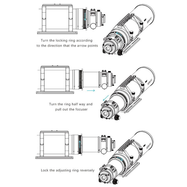 Askar Refractor apocromático AP 185/1295 Triplet OTA
