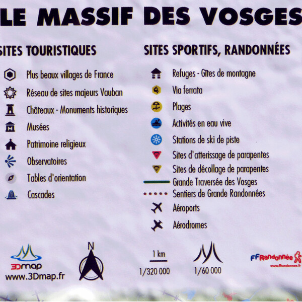 3Dmap Mapa regional Le Massif des Vosges