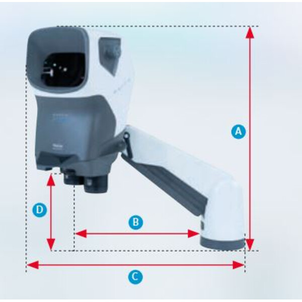 Vision Engineering Microscopio estereo MANTIS ERGO con «soporte universal Verso» (sin objetivos) SMR200