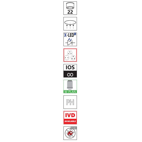 Optika Microscopio invertido IM-300, trino, PH, 100-400x, IOS LWD W-PLAN PH, N.A. 0.3, X-LED8