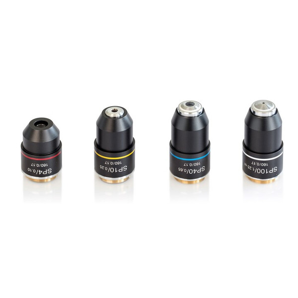 Kern Objetivo, OBB-A1563, e-plan, achro, 10x/0,25, w.d. 5,65mm, antifúngico