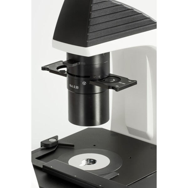 Kern Microscopio invertido OCM 167, FL, PH, trino, Abbe-N.A.-0,3-Condensador fijo, 10x-40x, Al, Dl, 5W LED