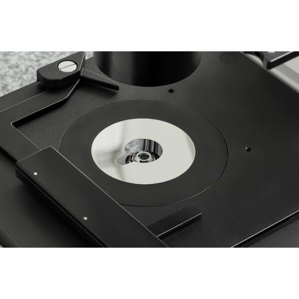 Kern Microscopio invertido OCM 167, FL, PH, trino, Abbe-N.A.-0,3-Condensador fijo, 10x-40x, Al, Dl, 5W LED