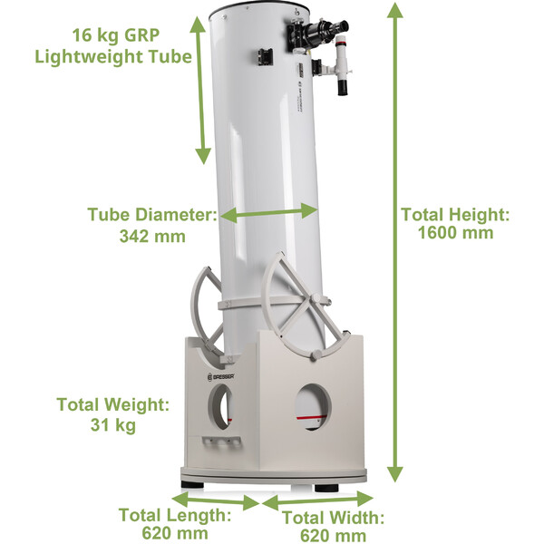 Bresser Telescopio Dobson N 305/1525 Messier Hexafoc DOB