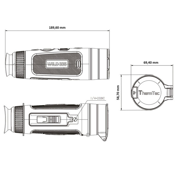 ThermTec Cámara térmica Wild 335