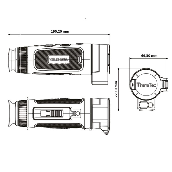 ThermTec Cámara térmica Wild 635L Laser Rangefinder