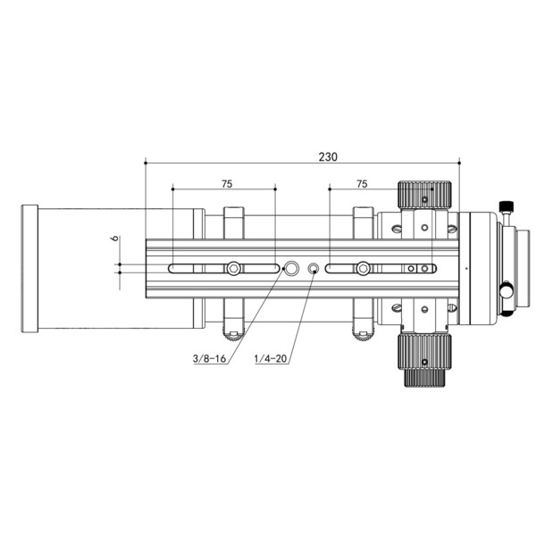 Askar Refractor apocromático AP 71/490 Flat-Field 71F OTA