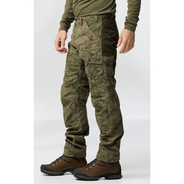 Fjällräven Pantalón de caza Barents Pro M, 626-662 Camo verde-Bosque profundo, 50