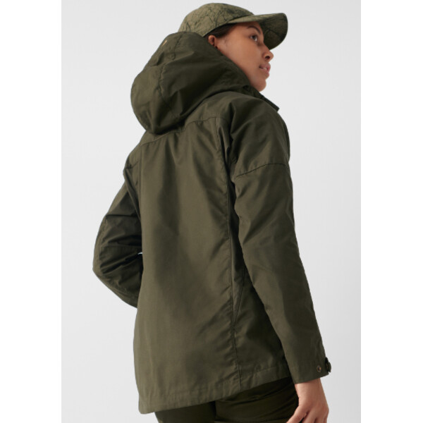 Fjällräven Chaqueta Forest Hybrid W, 633 Dark Olive, L