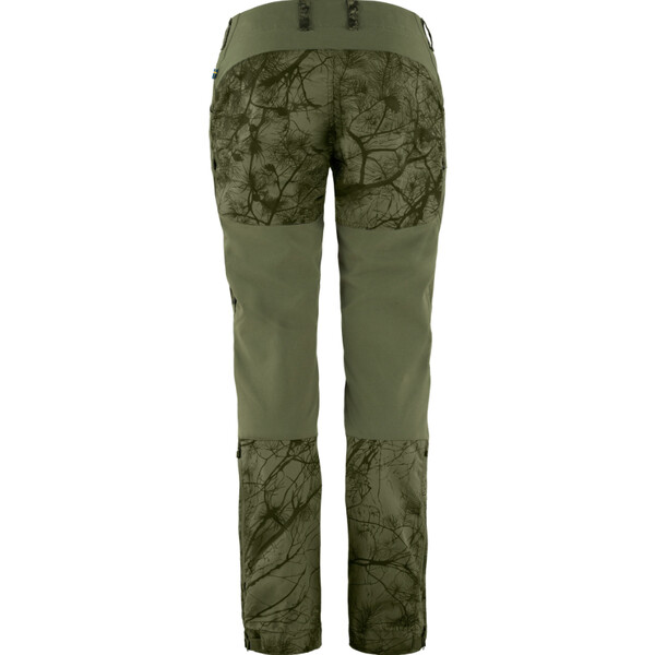 Fjällräven Pantalones Keb W Reg, 626-625 Camuflaje verde-Laurel Green, 38
