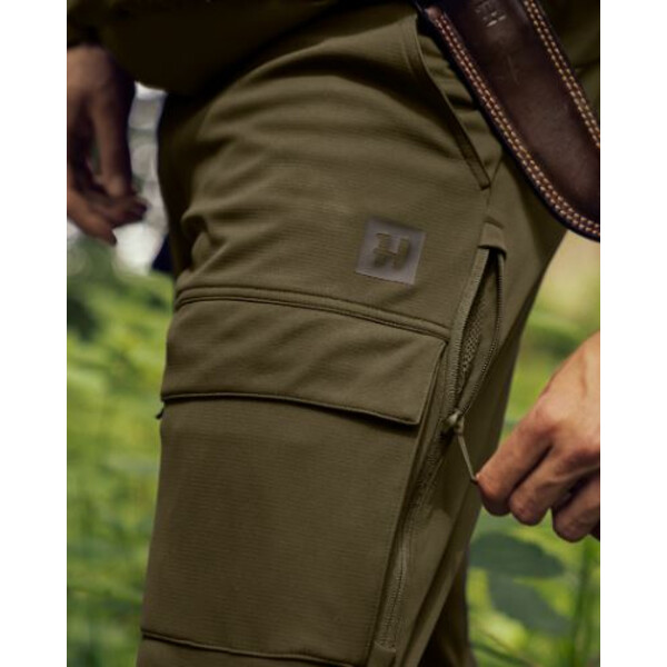 Härkila Pantalones Deer Stalker Light, verde sauce/marrón sombra talla 54