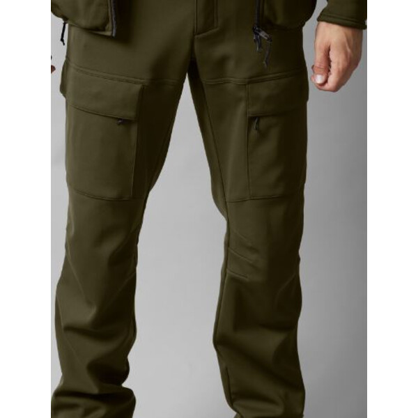 Härkila Pantalones Deer Stalker Light, verde sauce/marrón sombra talla 54