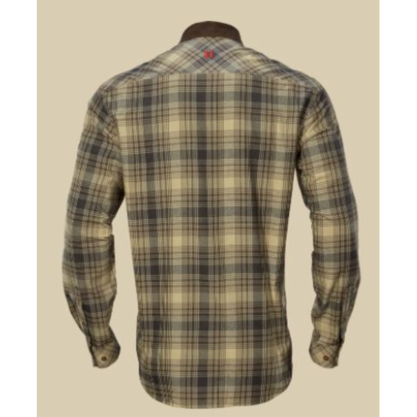Härkila Camisa Driven Hunt, cuadros claros de color teca, talla L