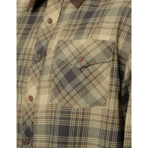 Härkila Camisa Driven Hunt, cuadros claros de color teca, talla L