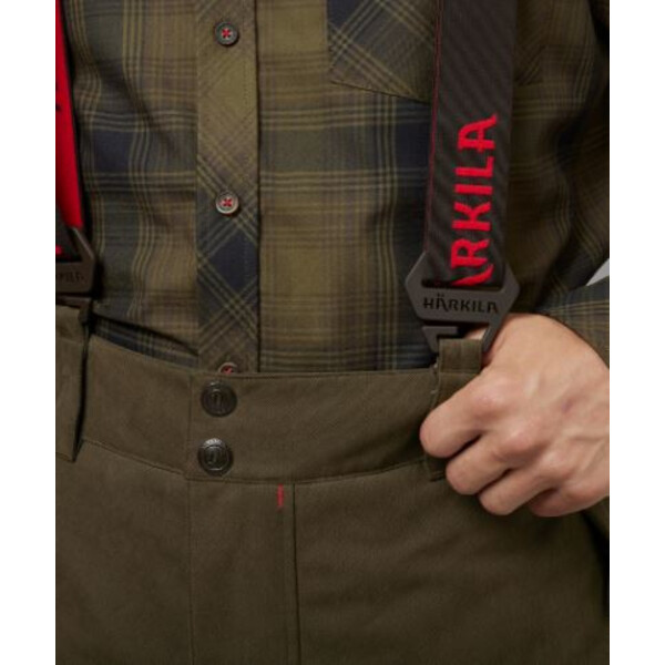 Härkila Pantalones Driven Hunt HWS Insulated, verde sauce, talla 52
