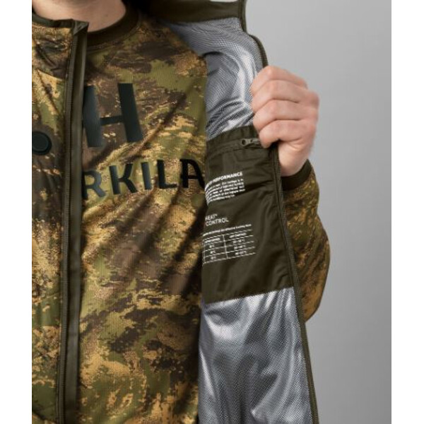 Härkila Chaleco calefactor Camo, AXIS MSP® Forest green, talla S