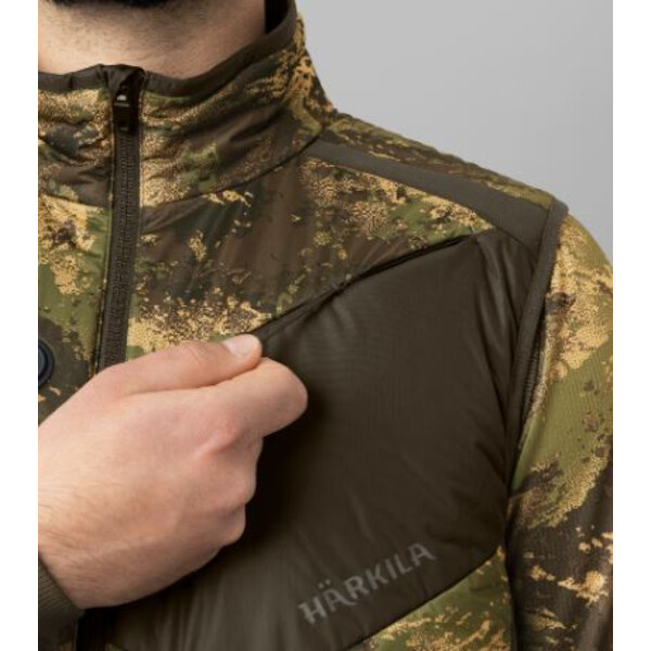 Härkila Chaleco calefactor Camo, AXIS MSP® Forest green, talla S