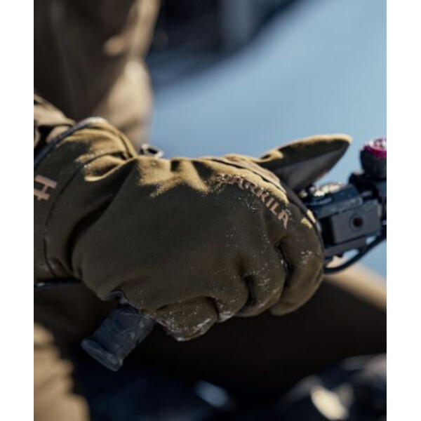 Härkila Guantes Pro Hunter GTX, verde sauce/marrón sombra, talla L