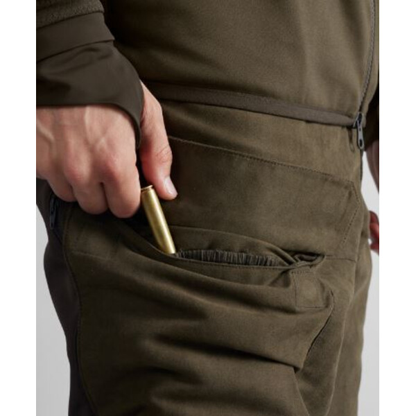 Härkila Pantalón escandinavo , verde sauce/marrón oscuro, talla 50