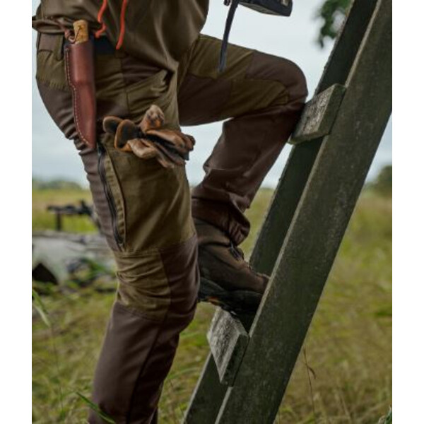 Härkila Pantalón escandinavo , verde sauce/marrón oscuro, talla 50